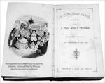 Φωτογραφία των εσωφύλλων της πρώτης έκδοσης της νουβέλας του Ντίκενς «Χριστουγεννιάτικα Κάλαντα»